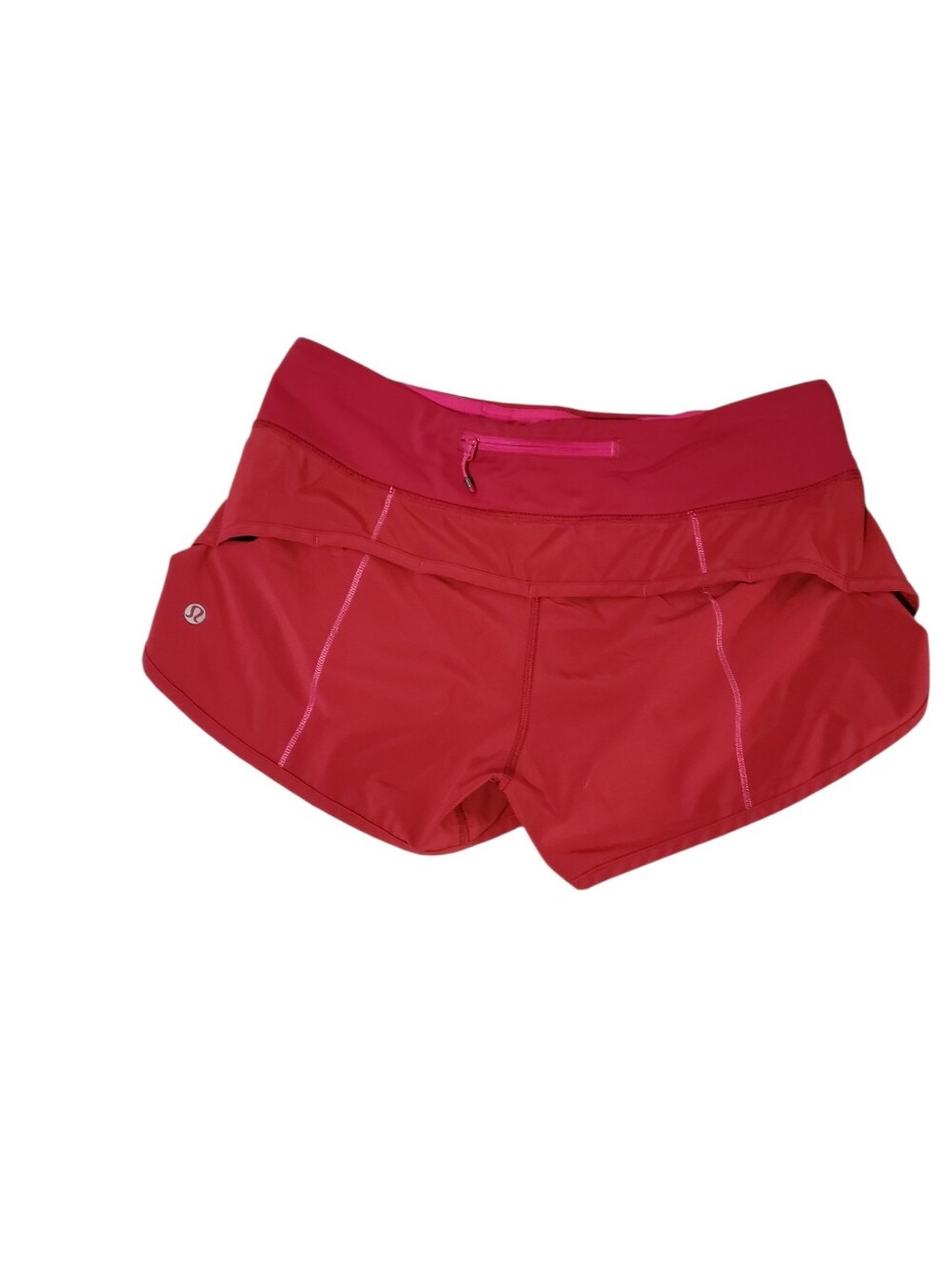 lululemon athletica Women's  Burgundy/ Wine Running Shorts Size 6.